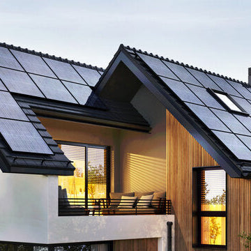 An 8 kilowatt solar panel system on a buyer's roof