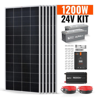 1200 Watt 24V Complete Solar Kit-1