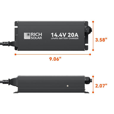 12V(14.6V) 20A | 100-240VAC | 12V LiFePO4 Battery Charger-1