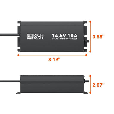 12V(14.6V) 10A | 100-240VAC | 12V LiFePO4 Battery Charger-1