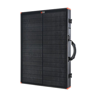MEGA 100 Portable Briefcase Solar Panel | 100 Watt Portable Solar Panel | Premier 12V Portable Solar Panel for Generators, Power Stations, Vans | High Efficiency BACKORDER-1