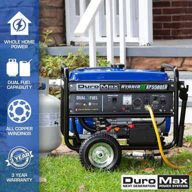 DuroMax XP5500EH displaying its product features