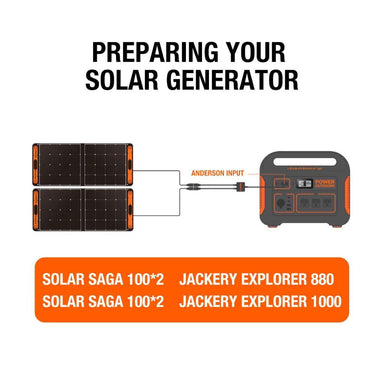 Jackery Solar Power Cable for E880/1000-2