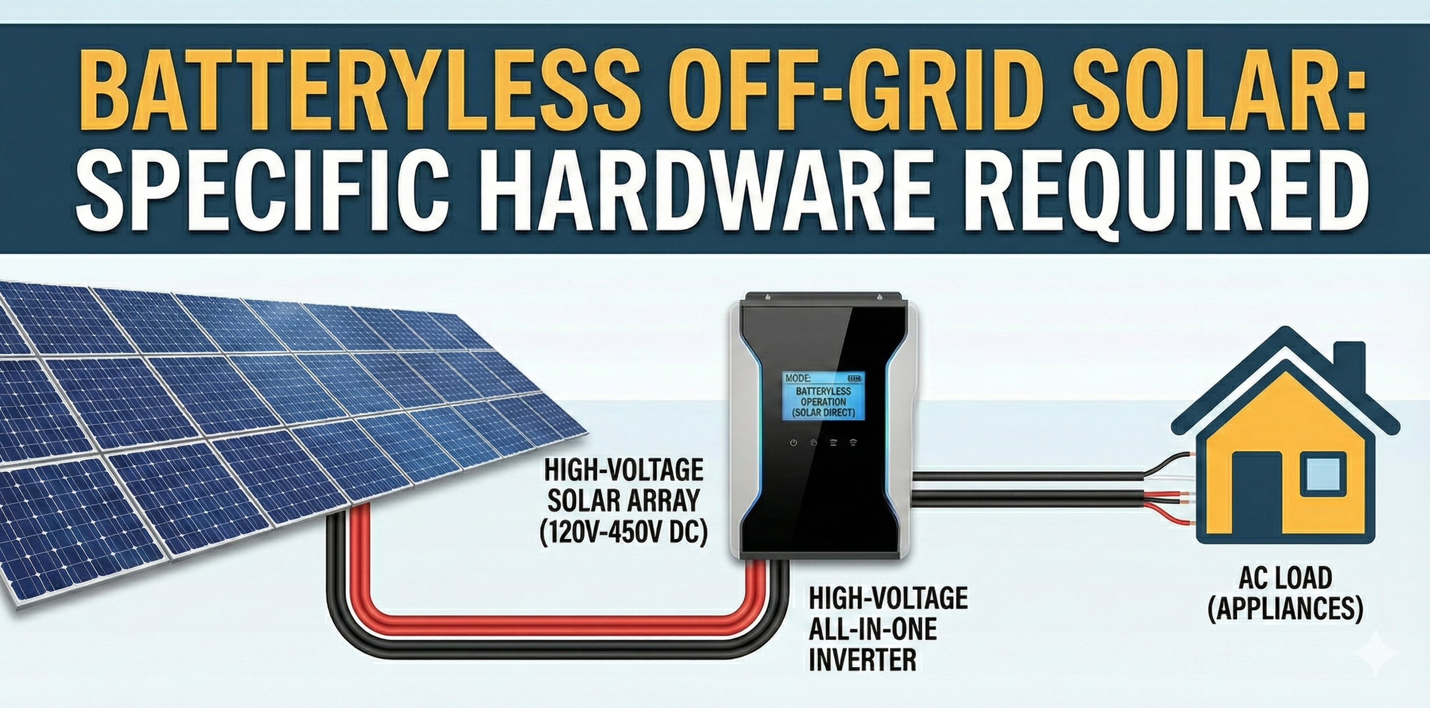 Can Solar Inverter Work Without Battery and Grid? (Off-Grid Secrets ...