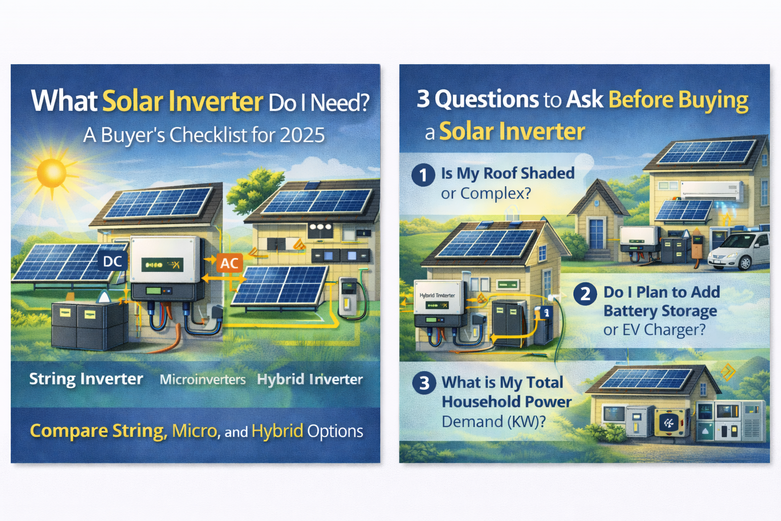 What are some questions you could ask yourself before investing the the right solar inverter?