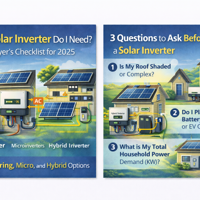 What are some questions you could ask yourself before investing the the right solar inverter?
