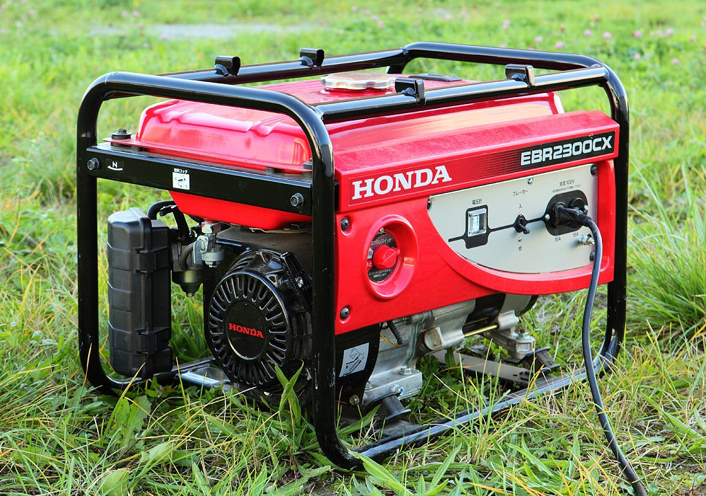 A Honda portable home generator