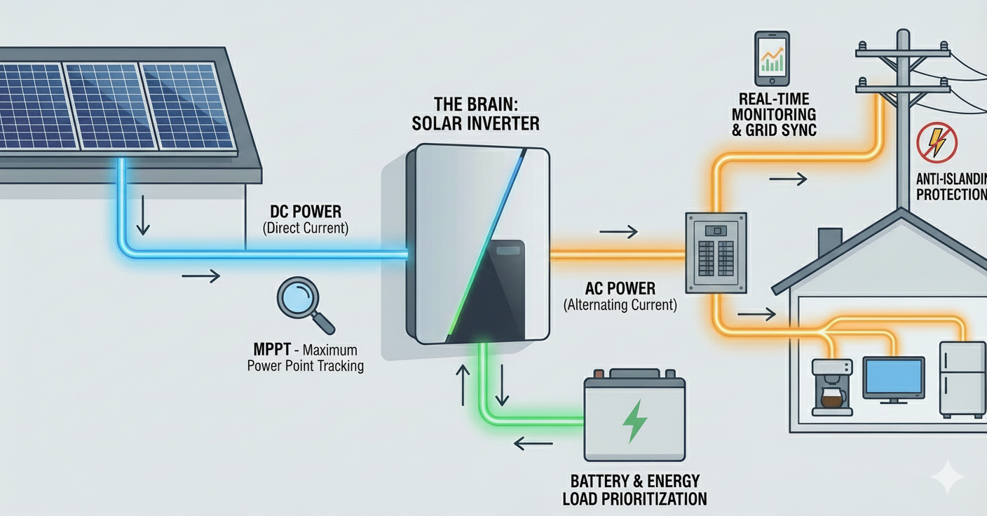 Inverter In Solar System What Does a Solar Inverter Do? (The