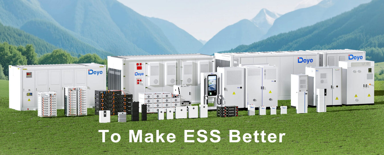 A Deye ESS battery collection image for energy storage systems.