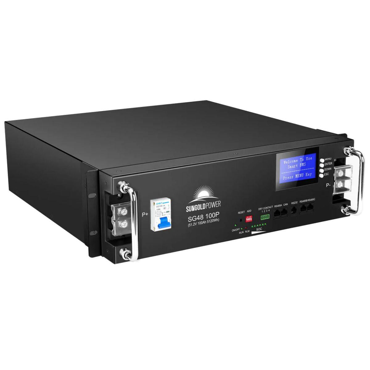48V 100Ah LiFePO4 server rack battery