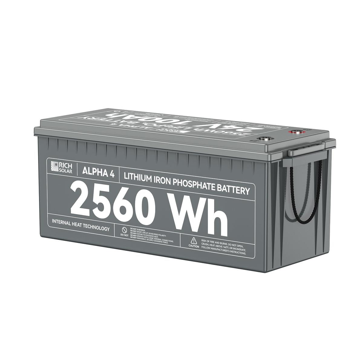 ALPHA 4 | 24V 100Ah LiFePO4 Battery | Powerful 24V Lithium Battery for RVs, Trailers, Vans, Boats, Off-Grid | 5,000 Lifetime Cycles | Bluetooth and Internal Heat Technology-1