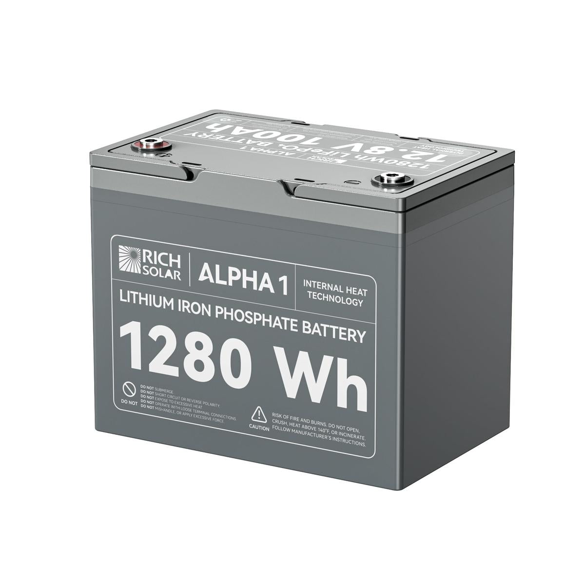 ALPHA 1 | 12V 100Ah LiFePO4 Battery | Powerful 12V Lithium Battery for RVs, Trailers, Vans, Boats, Off-Grid | 5,000 Lifetime Cycles | Bluetooth and Internal Heat Technology-5