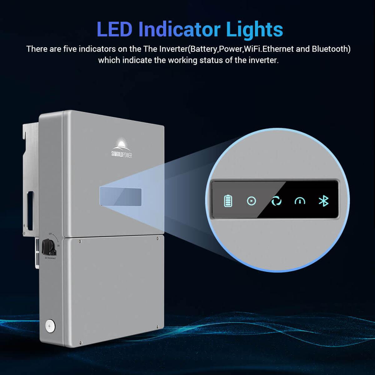 High Voltage 11.4KW Hybrid Split Phase Inverter with APS Transmitter SG11.4KHB-HV-3