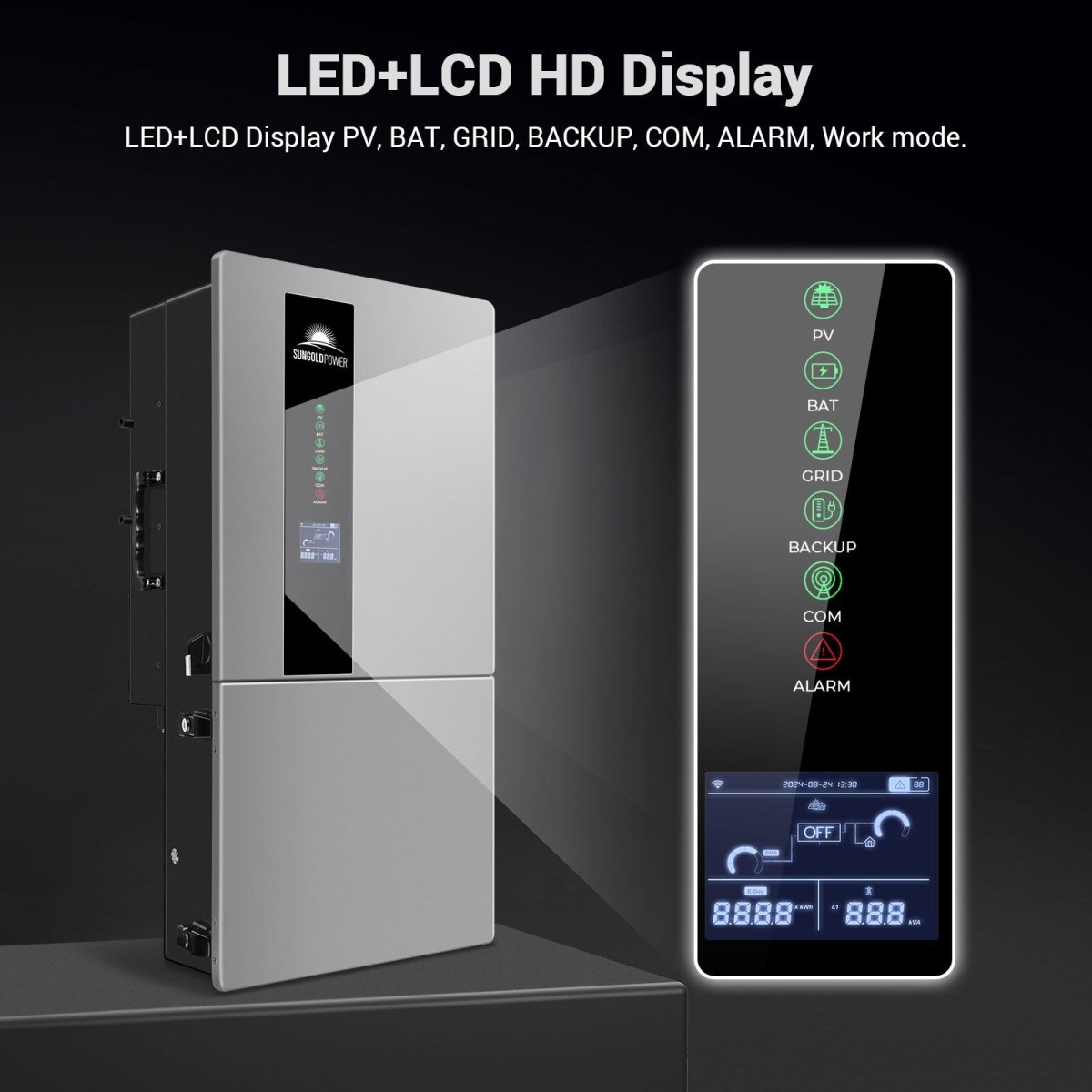 7.6KW/ 11.4KW Hybrid Inverter 48V Split Phase SGN11.4KHB-48/ SGN7.6K1HB-48