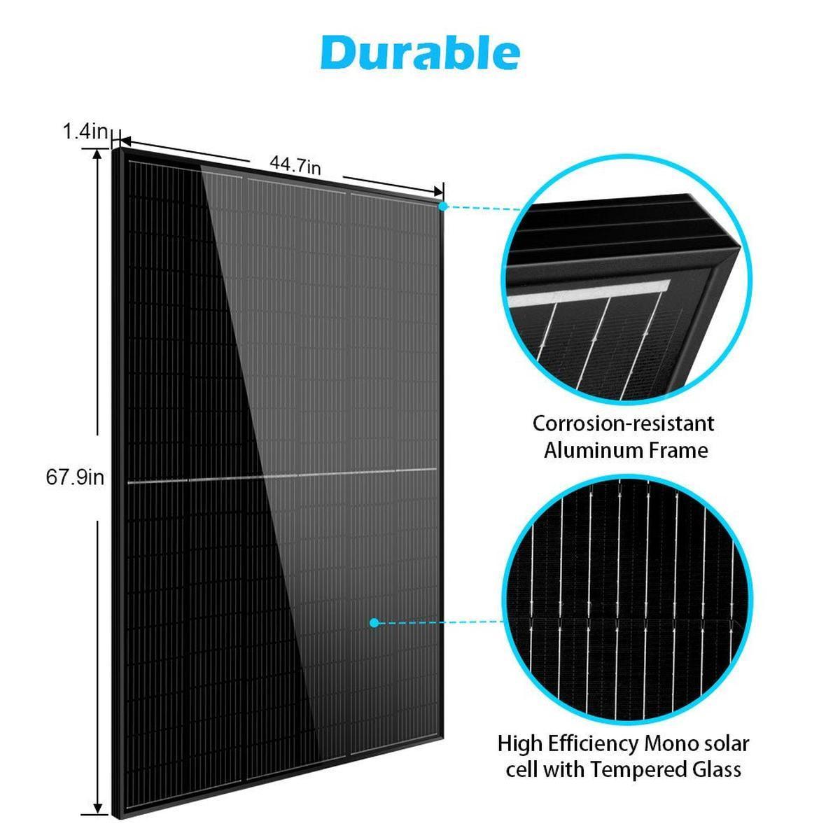415W MONO BLACK PERC SOLAR PANEL FULL PALLET (32 PANELS) UL 61730-4