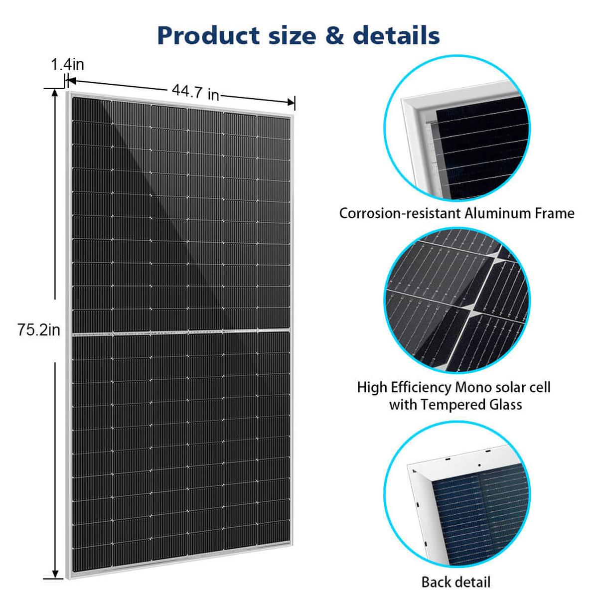 460 / 560 WATT BIFACIAL PERC SOLAR PANEL FULL PALLET (32 PANELS)-9