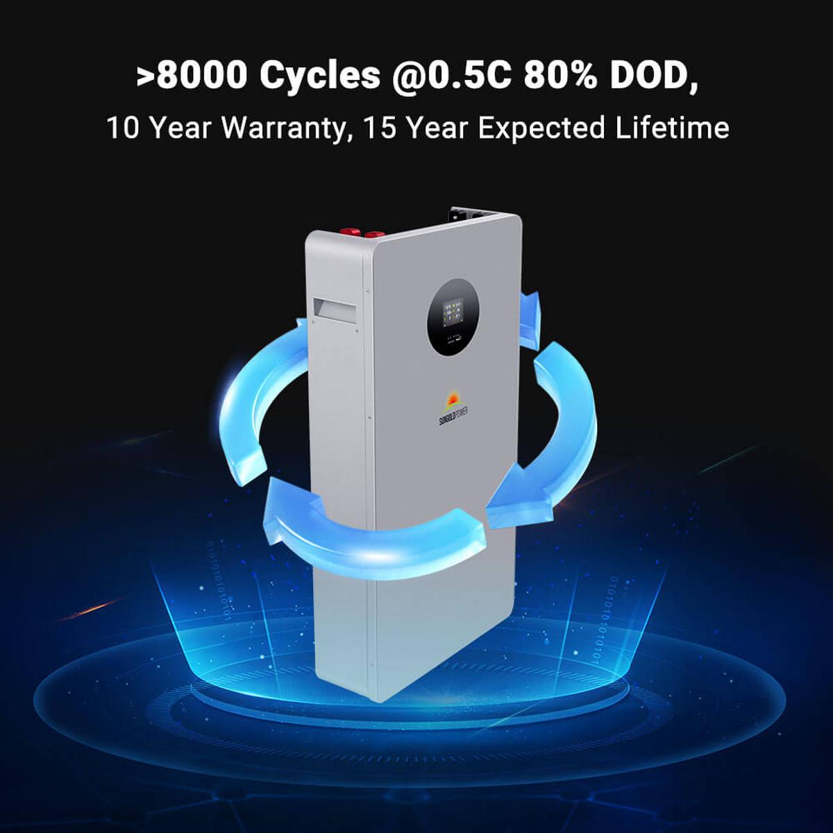 Powerwall X LITHIUM BATTERY 51.2V 200AH SG48200T-5