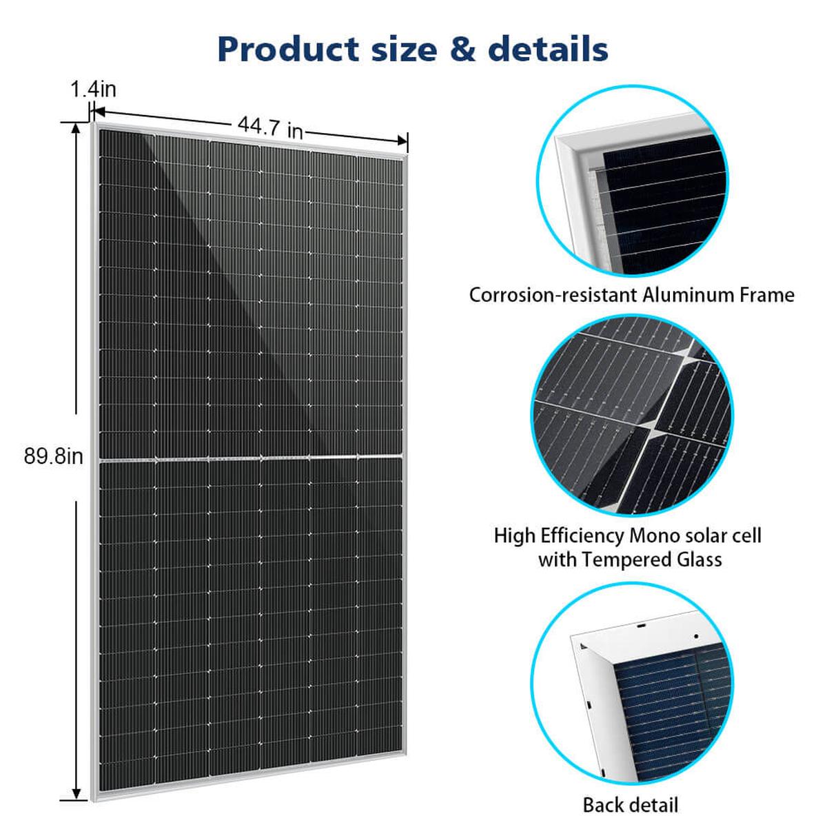 460 / 560 WATT BIFACIAL PERC SOLAR PANEL FULL PALLET (32 PANELS)-5