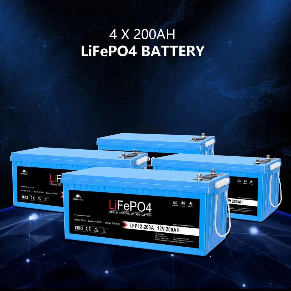 Off Grid Solar Kit 6000W 24/ 48VDC 120V/240V LifePO4 10.24KWH Lithium Battery 6 X 370 Watt Solar Panels SGK-PRO64/ SGK-PRO62