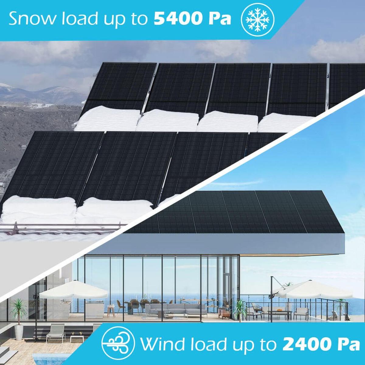 370W MONO BLACK PERC SOLAR PANEL FULL PALLET (32 PANELS) UL 61730-5