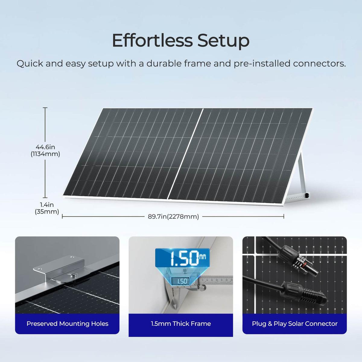 Renogy 2PCS Bifacial 590 Watt N-Type Monocrystalline Solar Panel-12