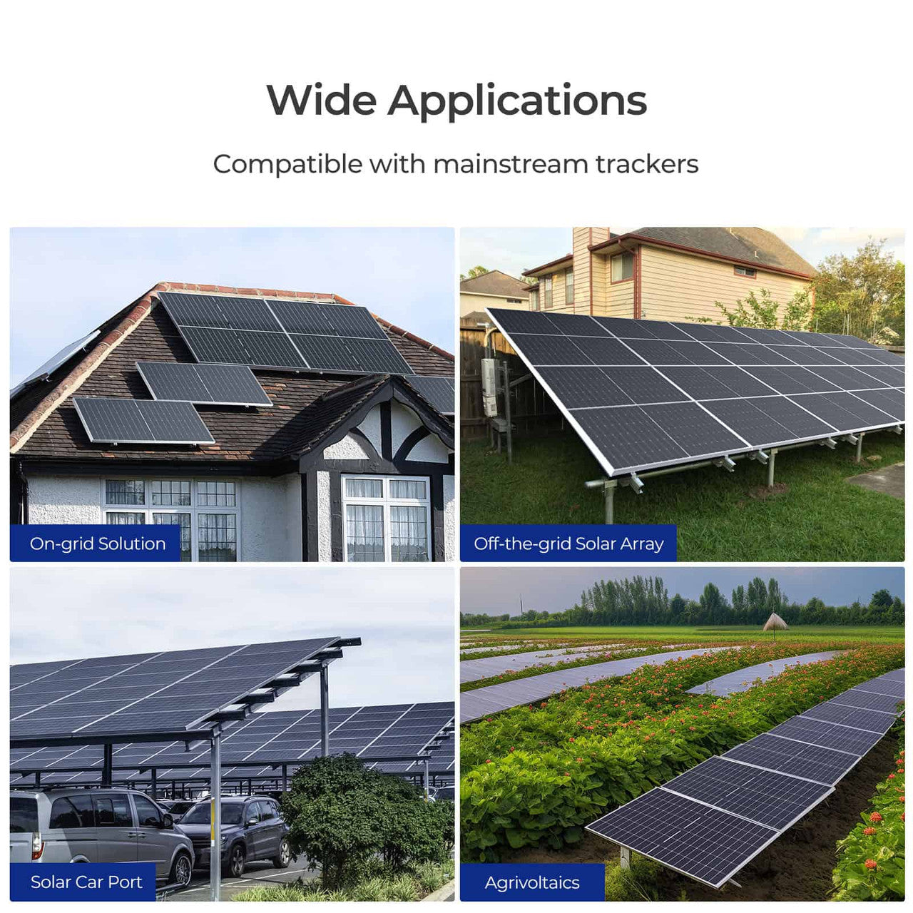 2PCS Bifacial 450 Watt  Monocrystalline Solar Panel