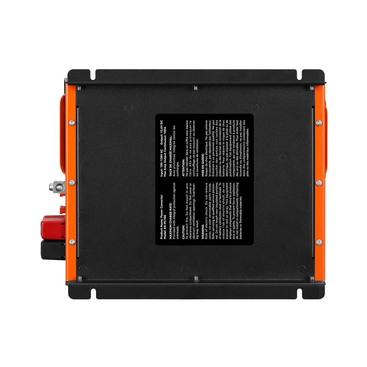 100 Amp Power Converter | 100A 120V Battery Charger | Overload, Overheat, Reverse Polarity Protection | Plug and Play-6