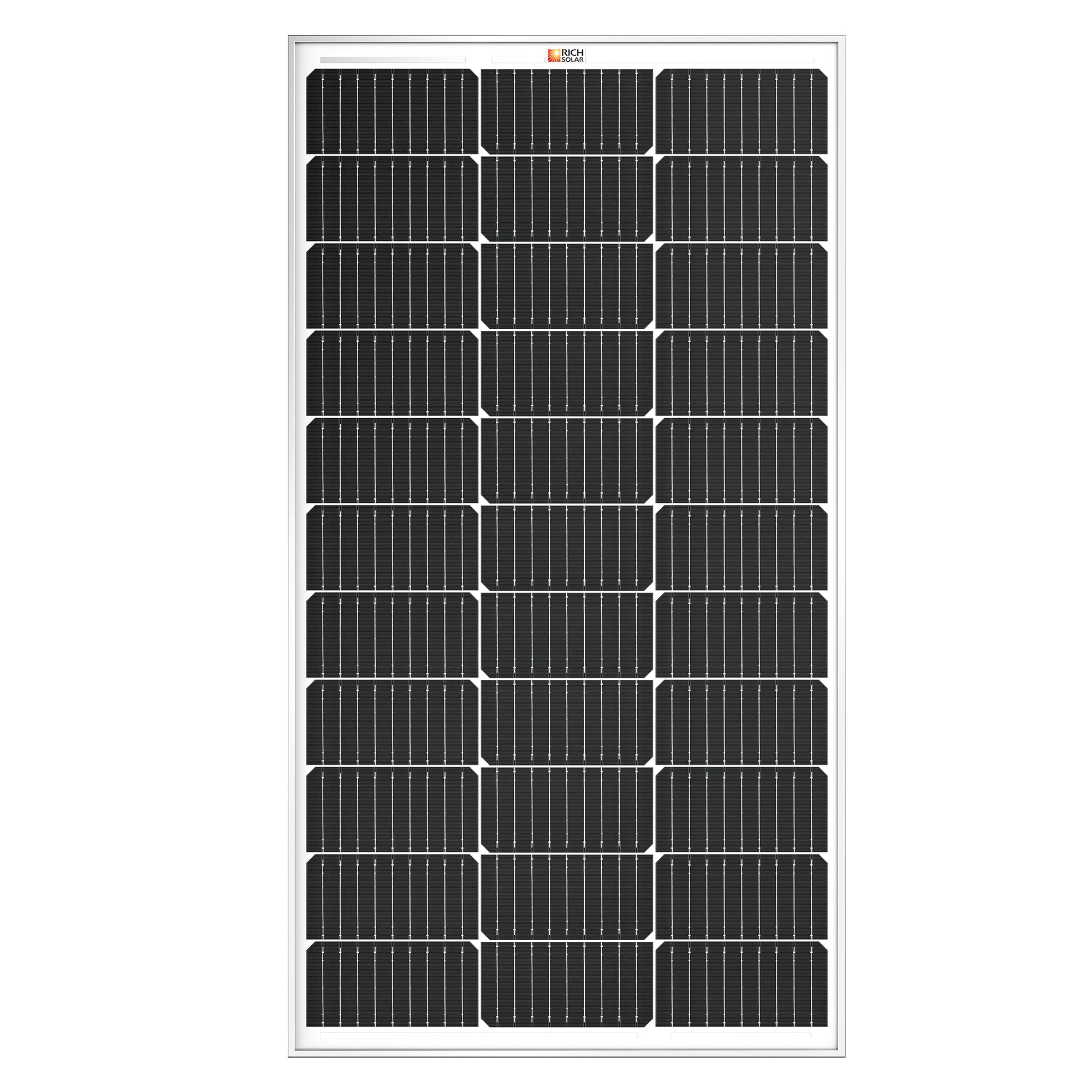 MEGA 100 | 100 Watt Solar Panel | Premier 12V Off-Grid Solar Panel for Vans, Campers, Boats | 25-Year Output Warranty | UL Certified