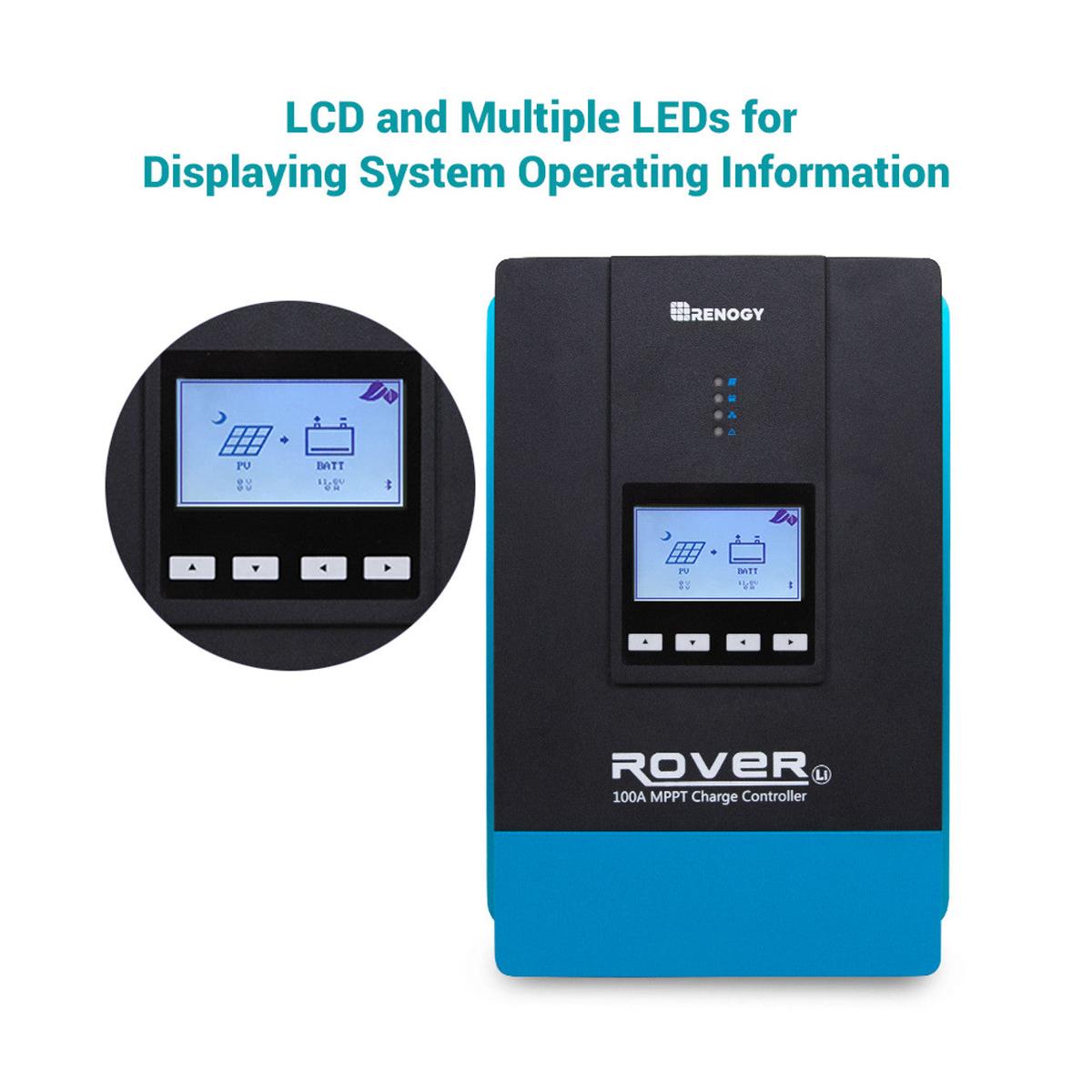 Renogy Rover 100 Amp MPPT Solar Charge Controller-2
