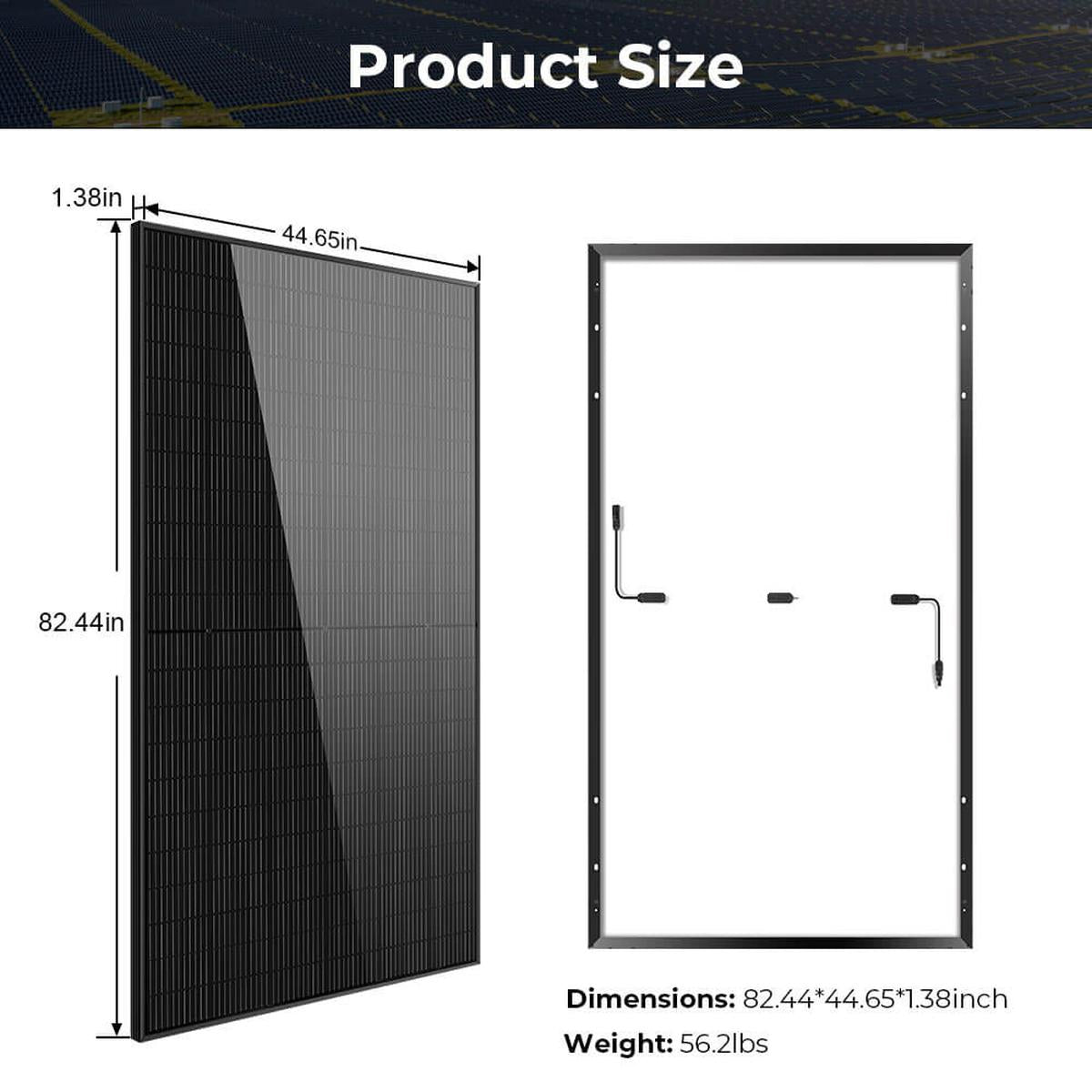 500W Mono Black PERC Solar Panel UL 61730-5