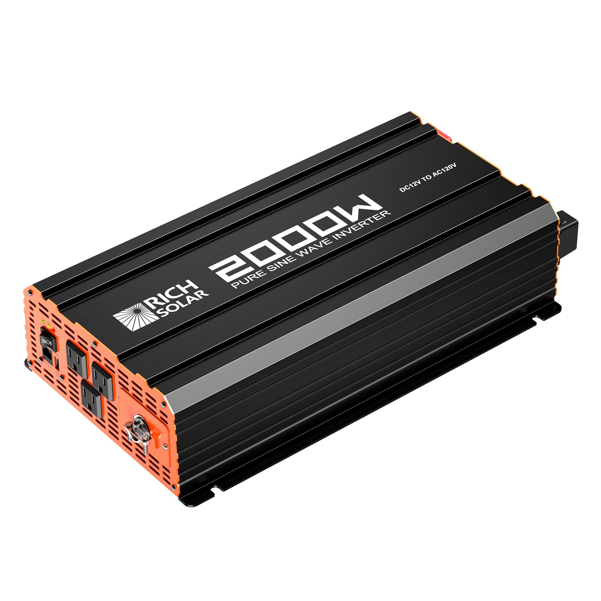 NOVA PURE 2K | 2000 Watt (2kW) 12 Volt Industrial Pure Sine Wave Inverter | Powerful 2000W 12V Off-Grid Inverter for RVs, Trailers, Campers, Vans, Trucks, Overlanders, Boats | Top Rated