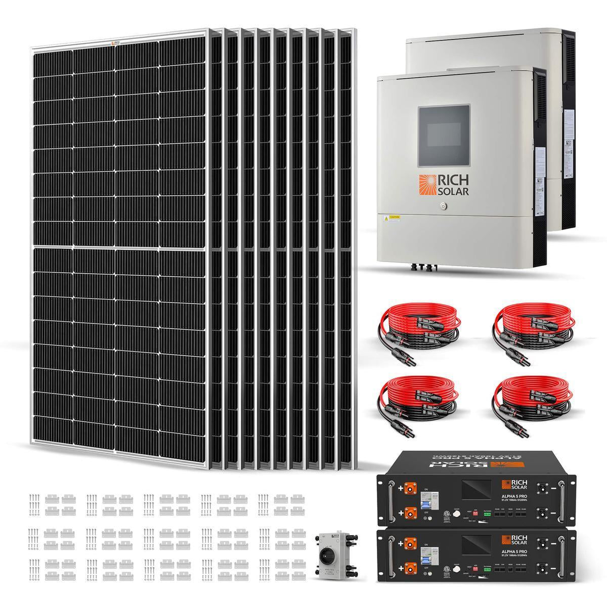 2500W 48VDC-240VAC Solar Kit-2