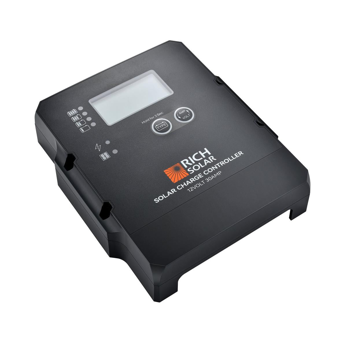 30 Amp PWM Solar Charge Controller | 12V 30A PWM Controller for RVs, Trailers, Campers, Vans, Boats, Off-Grid | Top Rated-1