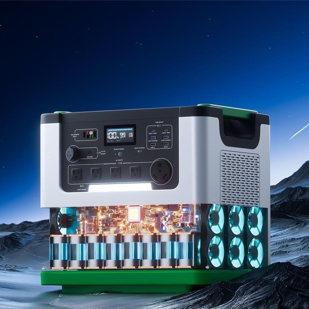 Nature's Generator Lithium 3600 Solar Generator-21