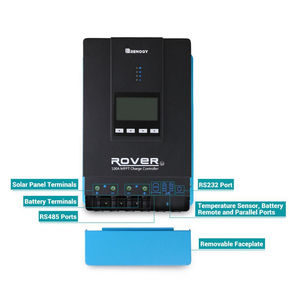 Renogy Rover 100 Amp MPPT Solar Charge Controller-3