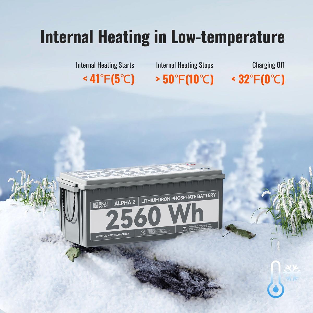ALPHA 2 | 12V 200Ah LiFePO4 Battery | Powerful 12V Lithium Battery for RVs, Trailers, Vans, Boats, Off-Grid | 5,000 Lifetime Cycles | Bluetooth and Internal Heat Technology-8