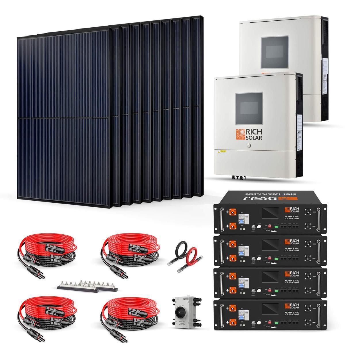 4000W 48VDC-240VAC Solar Kit-2