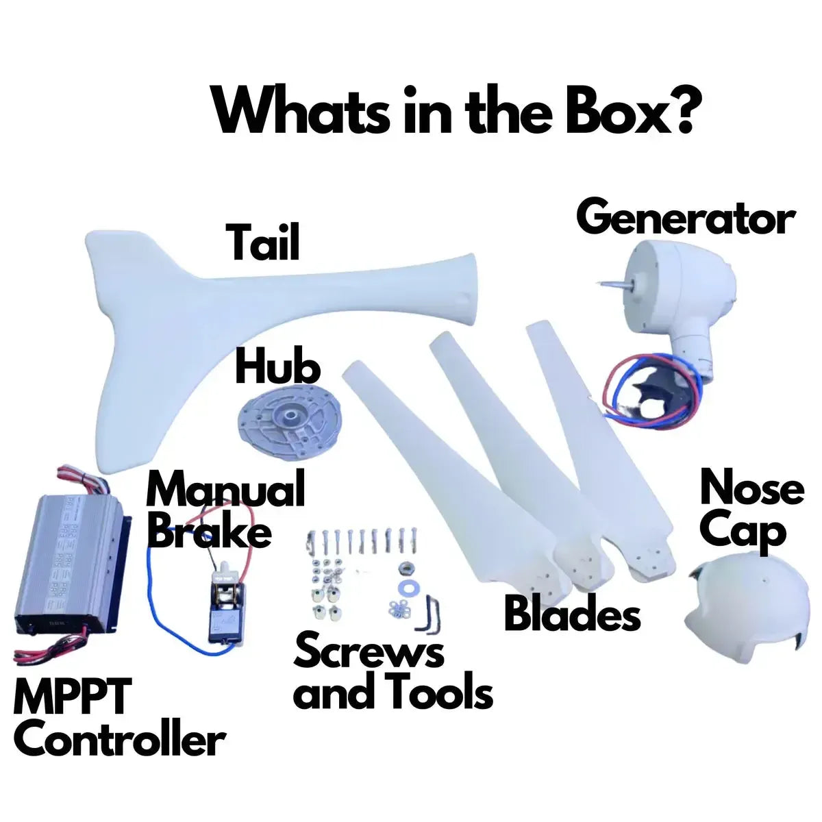 Automaxx Windmill 400W Home & Land Wind Turbine Generator Kit-2