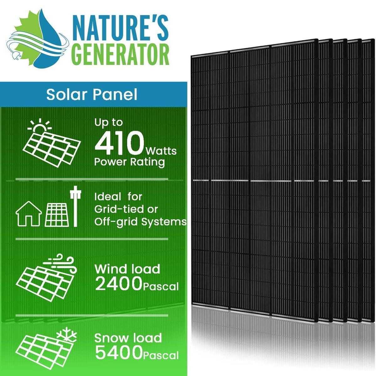 410 Watt Monocrystalline Solar Panel (10 Pack)-1