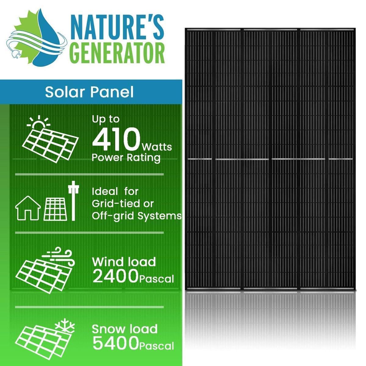 410 Watt Monocrystalline Solar Panel (2 Pack)-1