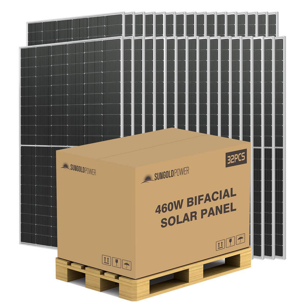 460 / 560 WATT BIFACIAL PERC SOLAR PANEL FULL PALLET (32 PANELS)-7