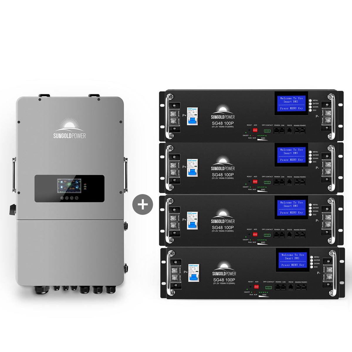 10KW Hybrid Inverter 48V Split Phase Grid Feedback Batteryless-10