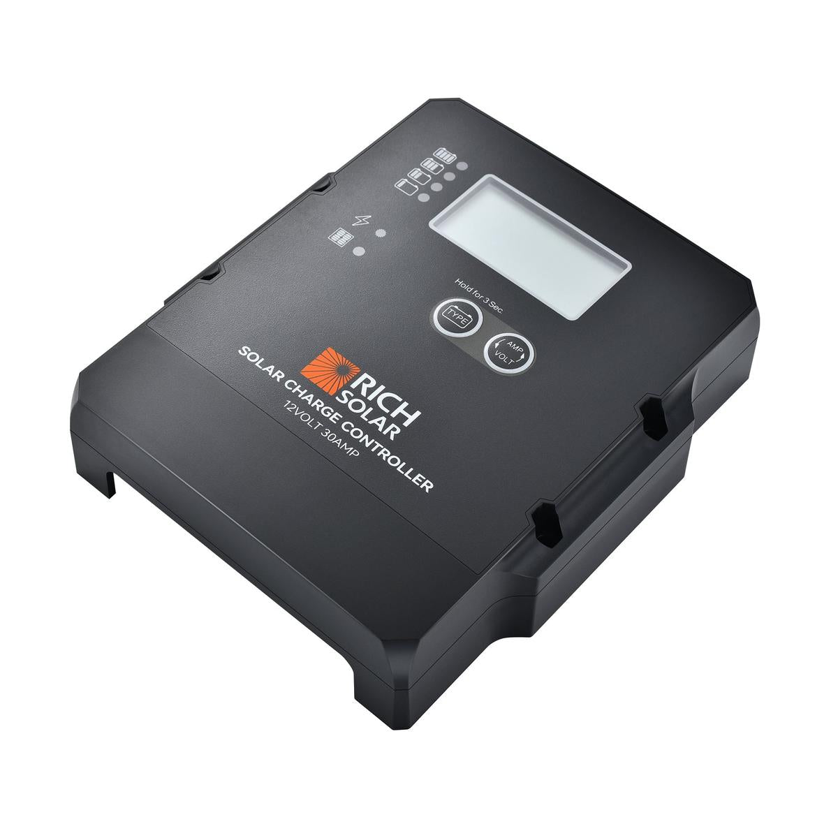 30 Amp PWM Solar Charge Controller | 12V 30A PWM Controller for RVs, Trailers, Campers, Vans, Boats, Off-Grid | Top Rated-3