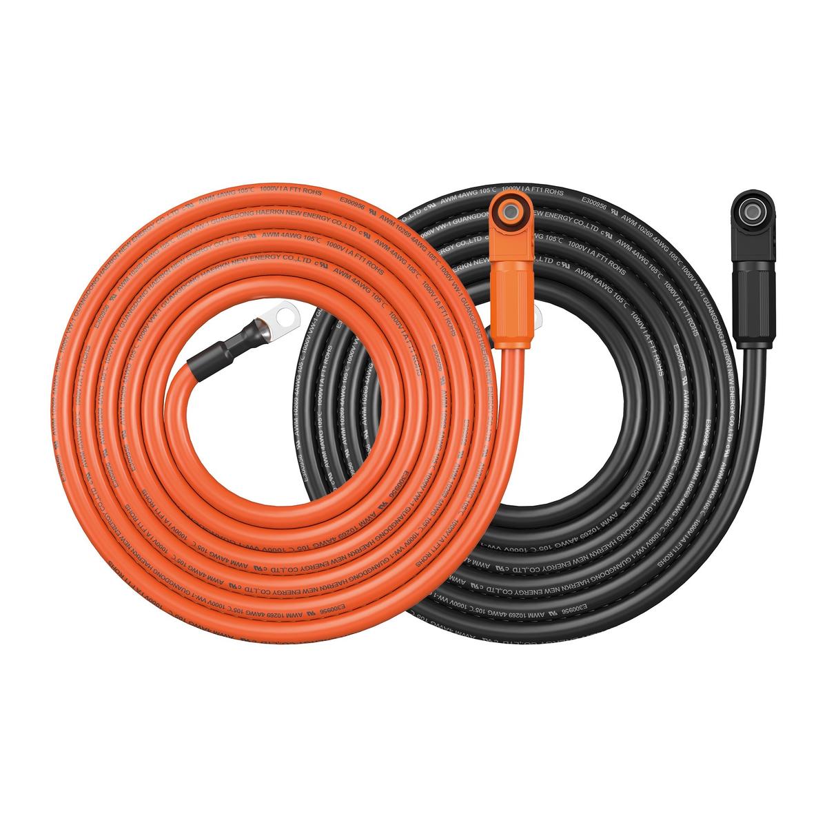 4 Gauge (4AWG) Cable Wire Connect Battery to Inverter (Orange & Black) | Choose Feet/Length-4