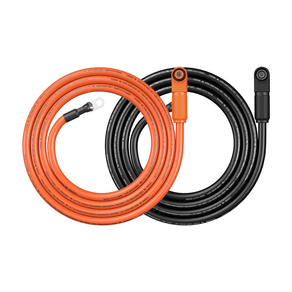 4 Gauge (4AWG) Cable Wire Connect Battery to Inverter (Orange & Black) | Choose Feet/Length-2