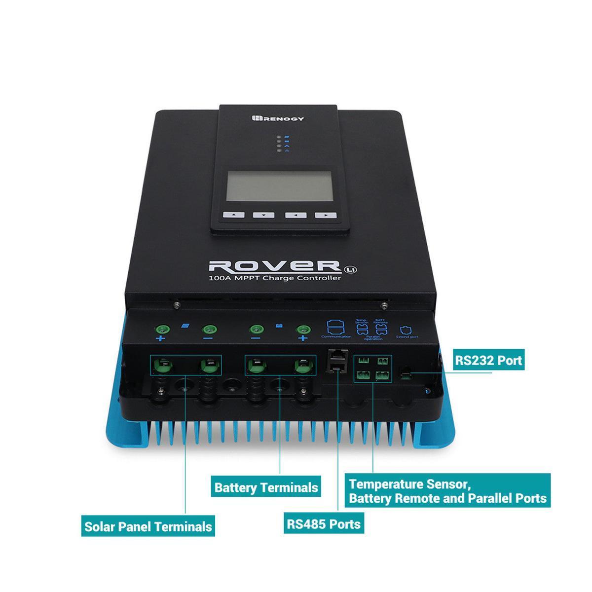 Renogy Rover 100 Amp MPPT Solar Charge Controller-4