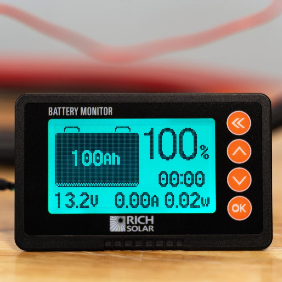 500 Amp Battery Monitor with Shunt | 8~120V 500A Battery Monitor with Shunt | Accurate Battery Status Monitor | Easy to Use-2