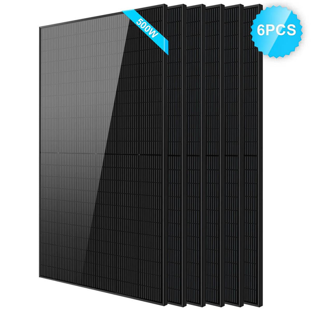 500W Mono Black PERC Solar Panel UL 61730-9