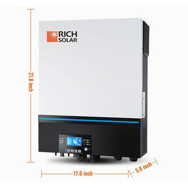 Complete Off-Grid Solar Kit RS-H6548 | 8000W PV Input 48V 120VAC Output + 6560(16x410) Watt Solar PV [KIT-SR0001]-1