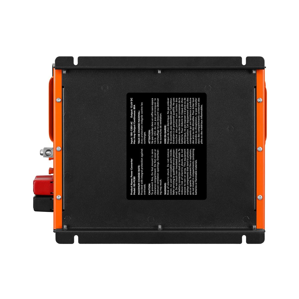 80 Amp Power Converter | 80A 120V Battery Charger | Overload, Overheat, Reverse Polarity Protection | Plug and Play-6